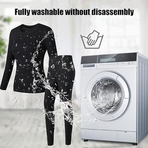 Beheizbares Thermo-Unterwäsche-Set für Herren mit USB-Ladefunktion, Intelligente 28-Zonen-Heizung für kalten Winter und Skifahren - Product Image 4