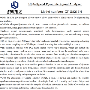 เครื่องวิเคราะห์สัญญาณแบบไดนามิก การเก็บข้อมูล การประมวลผล DAQ การวิเคราะห์ข้อมูลเซ็นเซอร์ การวิเคราะห์การตอบสนองแบบไดนามิก รองรับเซ็นเซอร์หลายประเภท - Product Image 3
