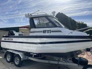 Yacht sportif haute vitesse de 6 m avec cabine Cuddy, <span class=keywords><strong>bateau</strong></span> marin offshore de 20 pieds avec hard-top, coque en V profond, <span class=keywords><strong>bateau</strong></span> de pêche en aluminium à vendre - Product Image 1