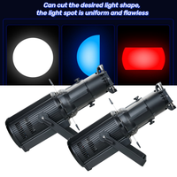 Haute qualité LED Fresnel 300w théâtre lumières LED LEKO profil Spot lumière RGBW 4in1Stage éclairage