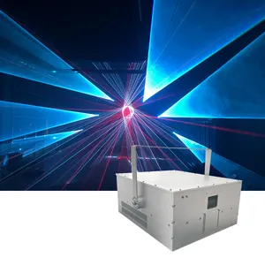 Spot laser animasi warna penuh RGB, cahaya pemindai panggung laser kinerja luar ruangan kekuatan tinggi 15W 20W 30W