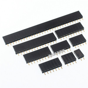 Conector Hembra Jia Hongsheng de Paso de 2.54mm, Recto, de Una Sola Fila, de 3P a 40P, Chapado en Oro, para Electrodomésticos - Product Image 1