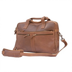 Maletín para Portátil de Cuero Genuino de Calidad de Exportación BS INTERNATIONAL para Hombres y Mujeres, Duradero, Gran Capacidad, Uso en Oficina, Impermeable - Product Image 3