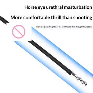 Volwassenenplezierproduct - siliconen urethrale masturbator met lange, dubbele elektrische schokfunctie - Product Image 2