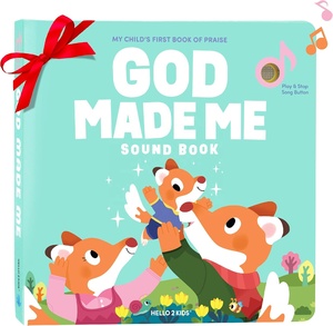 Livre interactif préscolaire avec <span class=keywords><strong>des</strong></span> chants et <span class=keywords><strong>des</strong></span> comptines pour l'apprentissage <span class=keywords><strong>des</strong></span> enfants - Boutons sonores en carton et en plastique - Product Image 1