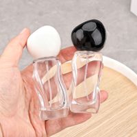 Vente en gros usine – Flacon vaporisateur de parfum de luxe en verre transparent de 30 ml, vide, avec bouchon à vis blanc/noir, idéal pour l'emballage cosmétique
