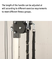 Station de fitness multifonctionnelle murale avec poulie à câble croisé pour tractions dorsales et rameurs – Équipement essentiel pour la maison