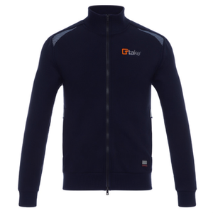 Sweat-shirt à fermeture éclair longue Ttake, style workwear, bleu marine, design à fermeture éclair intégrale - Product Image 2