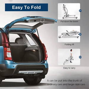 Elevador de Pacientes Eléctrico Plegable KSM-210, Elevador de Transferencia de Pacientes de Aleación de Aluminio para Hospital, Silla de Ruedas para Transferencia de Discapacitados - Product Image 4