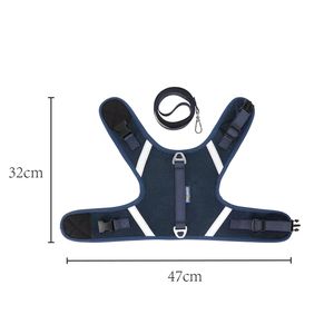 Arnés de malla ajustable personalizado para mascotas, a prueba de escapes, con correa para pasear - Product Image 3