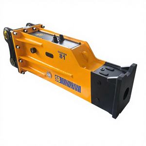 Martillo hidráulico SOOSAN SB81 tipo BOX con kit de carga de gas para excavadoras de 18-26 toneladas para demolición - Product Image 1