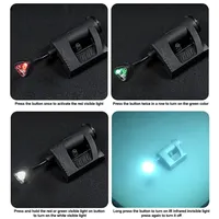 1 lampe tactique pour casque MPLS CHARGE, 3 modes, laser vert, rouge, IR, économie d'énergie, chasse