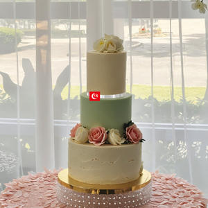 Nouveaux arrivages 4-14 pouces bricolage acrylique spirale trois niveaux gâteau décoration anneau couronne florale pour Bouquets fête de <span class=keywords><strong>mariage</strong></span> gâteau outils - Product Image 6