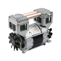 Compresseur d'air à piston en fonte mini haute précision 120W à faible bruit, 30L/min, sans huile, haute pression, pompe à vide personnalisée