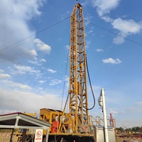 Machine de forage de puits profonds de 1000 m sur remorque, équipement de forage de puits d'eau