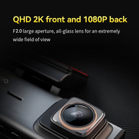 Cámara para Auto Metal Dash Cam 2K HD Frontal 1080P Trasera Doble Lente WIFI con Monitor de Estacionamiento 24H 120° °   Gran Angular con Apertura F2.0 y 128G