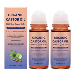 Approvisionnement en usine Marque privée Personnalisée et stock 100% Huile de ricin biologique pure Roll <span class=keywords><strong>on</strong></span> Extra Virgin <span class=keywords><strong>Press</strong></span>ée à froid pour la peau et les cheveux - Product Image 1