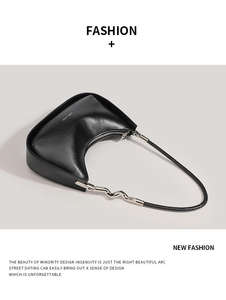 Bolso de Hombro de Media Luna Personalizado de Moda en Cuero PU de Gran Capacidad para Mujer, Bolso de Mano de Moda - Product Image 4