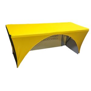 Custom Print Advertising <b>Covers</b> 4Ft 5Ft 6Ft 8Ft <b>Waterproof</b> Polyester Stretch Spandex <b>Table</b> Cove Cloth Trade Show - Product Image 2