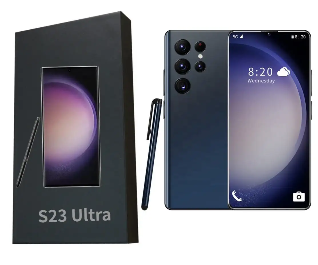 Cheap Original S23 Ultra Global 5G unlocked cell phone 6.8 inch Big Screen 16GB+1TB Dual Sim GSM cellular smart Mobile phones