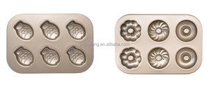 Đa Mẫu Hình Dạng Đáng Yêu Bánh Quy Bánh Quy Khuôn Nướng Khay Bánh Jelly Pastry Tấm Sa Mạc Bánh Sô Cô La Pan Với <span class=keywords><strong>6</strong></span> Khoang - Product Image 6