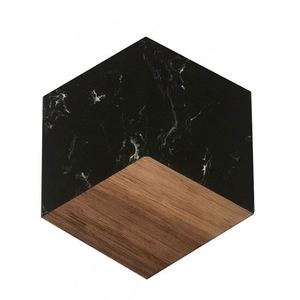 Custom Modern Marble and Acacia Wood Coasters for Stylish Home Decor - Product Image 3