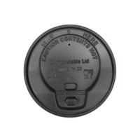 Couvercle de tasse à café à emporter utiliser des boissons chaudes et froides tasses à café jetables couvercle PS en plastique pour tasse