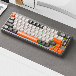 <span class=keywords><strong>Clavier</strong></span> de jeu à <span class=keywords><strong>membrane</strong></span> rétroéclairé LED avec interface USB personnalisée MK65 RGB Rainbow, pour ordinateur de bureau, taille standard, ultra fin, plug and play - Product Image 4