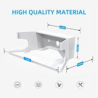 Kit de Support Mural pour Routeur WiFi Mesh Mini Starlink V2 Comprenant un Range-Câbles Ethernet et un Adaptateur