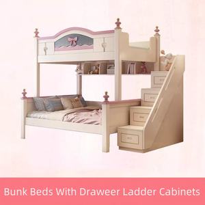 Детская деревянная двухъярусная кровать для мальчиков и девочек с ограждением, классная креативная детская кровать, китайский поставщик - Product Image 4