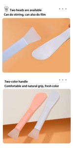 Candy Color <b>Silicone</b> Facial Mask Brush Scraper Custom Logo Double Head Face Makeup <b>Tool</b> - Product Image 6