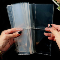 Fundas Transparentes de PP para Tarjetas Fotográficas, Recambios para Cuadernos, Hojas Sueltas para Carpeta de 6 Anillas A5, Bolsas Interiores para Tarjetas Fotográficas