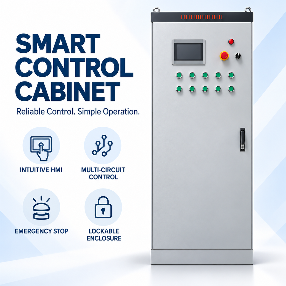 Systemic Control. Image Muyuaqua Aquaculture RAS Electrical Control Cabinet for Recirculating ...