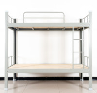 Casier de rangement en métal, lit superposé en acier, avec penderie, pour dortoir et école,
