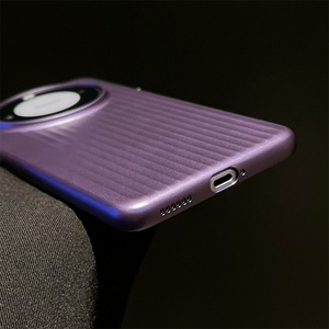Funda de teléfono con diseño de rayas mate originales para Huawei P70 Pro Pura 70 Ultra Mate 60 50 40 Pro, cubierta trasera de plástico duro a prueba de golpes - Product Image 6