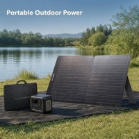 Panneau solaire portable pliable monocristallin en silicium 100W, chargeur solaire haute puissance, étanche, sac de transport, camping en plein air, camping-car
