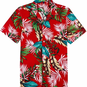 Camisa Hawaiana Ecológica con Estampado de Hojas de Coco - Camisa de Manga Corta para Hombre con Botones, Logotipo Personalizado, Transpirable, Venta al Por Mayor para Ropa de Resort - Product Image 6