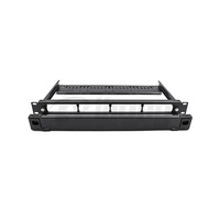 MPC Amovible Type 1U 19 pouces Monté En Rack 96 noyaux MPO Haute Densité Panneau de Brassage disponibles pour 4 Module MPO Cassettes