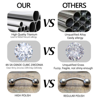 Lingchee Nouveau Anneau de Nombril à Clipser Non Perçant avec Zircon en Forme de Cœur, Bijoux de Piercing en Gros