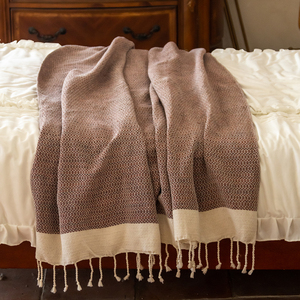 Factory Wholesale 125*180CM Cotton Turkish Fringe Towel Blanket Large Size <strong>Christmas</strong> Indoor Outdoor Multi-Use <strong>Throws</strong> - Product Image 1