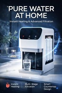 Distributeur d'eau de bureau tout-en-un avec système de filtration, chauffage et refroidissement, en plastique, pour hôtel, avec filtration UF - Product Image 2
