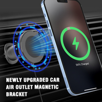 Chargeur de voiture magnétique sans fil universel N52 support de téléphone évent avec chargeur sans fil pour iPhone 15/14/13/12 Pro