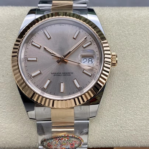 นาฬิกาจักรกลคุณภาพเยี่ยม หรูหรา กันน้ำ ขนาด 41 มม. ผลิตโดย CFactory ตัวเรือนเหล็ก 904L กลไก 3235 สายแบบ Jubilee สองสี รุ่น 126-334 - Product Image 1