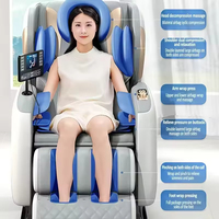 DWJ Zero Gravity Ganzkörper-Airbag-Massagesessel mit SL-Track 3D-Roller für Zuhause und Gewerbe, Multifunktionales Elektrisches Entspannungssofa