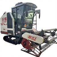 Moissonneuse-batteuse automatique 140 CV, récolteuse de céréales haute productivité, largeur de travail 2400 mm, transmission par engrenages, moteur et boîte de vitesses