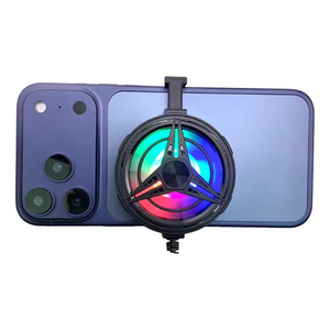 Ventilador refrigerador para teléfono móvil con clip y alimentación USB, radiador portátil con luz RGB para teléfono, bajo nivel de ruido para juegos y transmisiones en vivo - Product Image 3