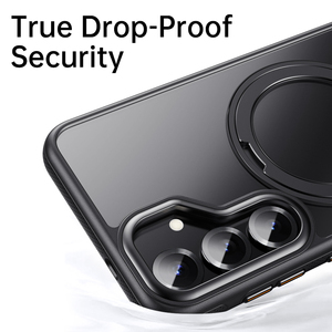 Coque de téléphone avec support rotatif à <span class=keywords><strong>360</strong></span> ° et charge sans fil magnétique pour Samsung <span class=keywords><strong>Galaxy</strong></span> S25 Ultra / S25 Housse de protection antichoc - Product Image 6