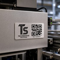 Placa de Identificación de Metal con Recubrimiento de Níquel Negro, Personalizada, de Aluminio y Acero Inoxidable, Moderna, Religiosa, Deportiva, con Código QR, Código de Barras, para Activos Fijos