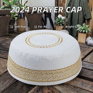 Gorros y Sombreros Musulmanes Étnicos de Moda al por Mayor, Gorro de Oración Islámico de Poliéster Colorido y Cómodo para Hombre 2025 - Product Image 2