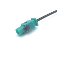 LEAD Autoradio Fakra-Stecker auf DIN-Stecker RG174 10cm Antennenadapterkabel FM AM Antennenkabelbaum für Telekommunikation Stereo